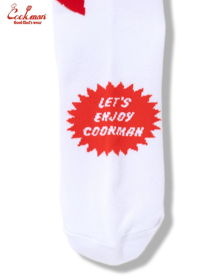 RIB CREW SOCKS BEER TIE - WHITE