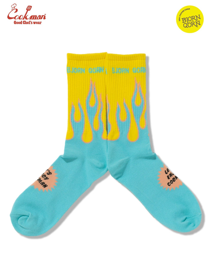 RIB CREW SOCKS BJORNQORN - FLAME BLUE