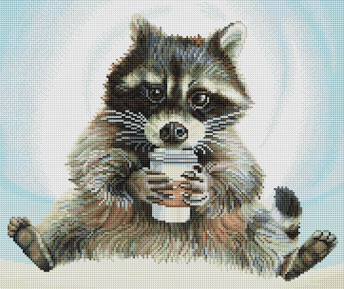 Diamond Painting Rocket Fuel 20" x 17" (50.7cm x 42.6cm) / Round with 47 Colors including 3 ABs / 27,512