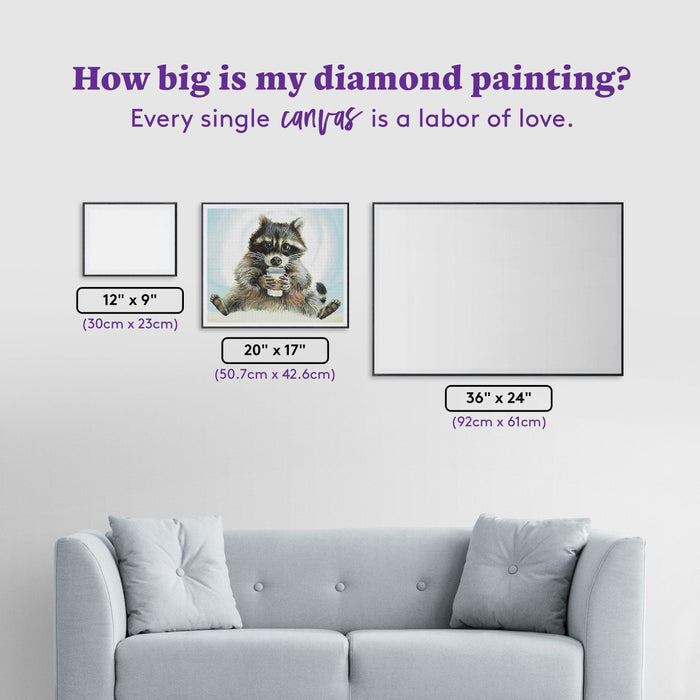 Diamond Painting Rocket Fuel 20" x 17" (50.7cm x 42.6cm) / Round with 47 Colors including 3 ABs / 27,512
