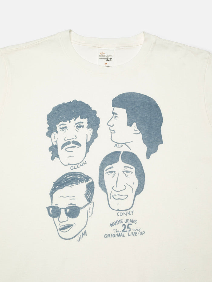 Roy T-Shirt Fab Four - Chalk White