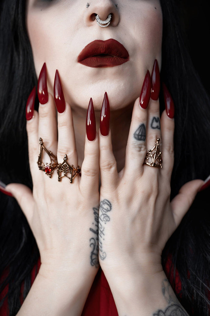 stainless steel witchy rings