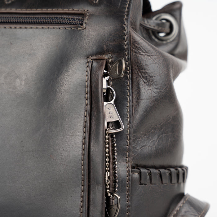 Concealed Carry Allie Leather CCW premium backpack - Pistol backpack with Universal Holster - YKK Locking Zipper Backpack for Handgun