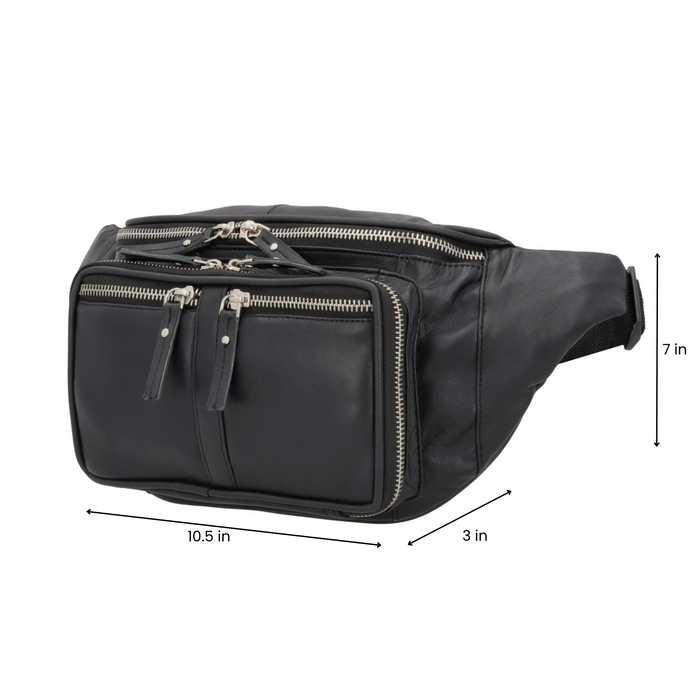 Unisex fanny pack Gun Leather Bag, Gun belt bag for men and women, Universal Holster Gun Bag, Concealed Carry Jessie Unisex Lambskin Belt Bag, DS Conceal, Outdoor Conceal Carry,  best gun carrying sling, best gun carrying fanny pack