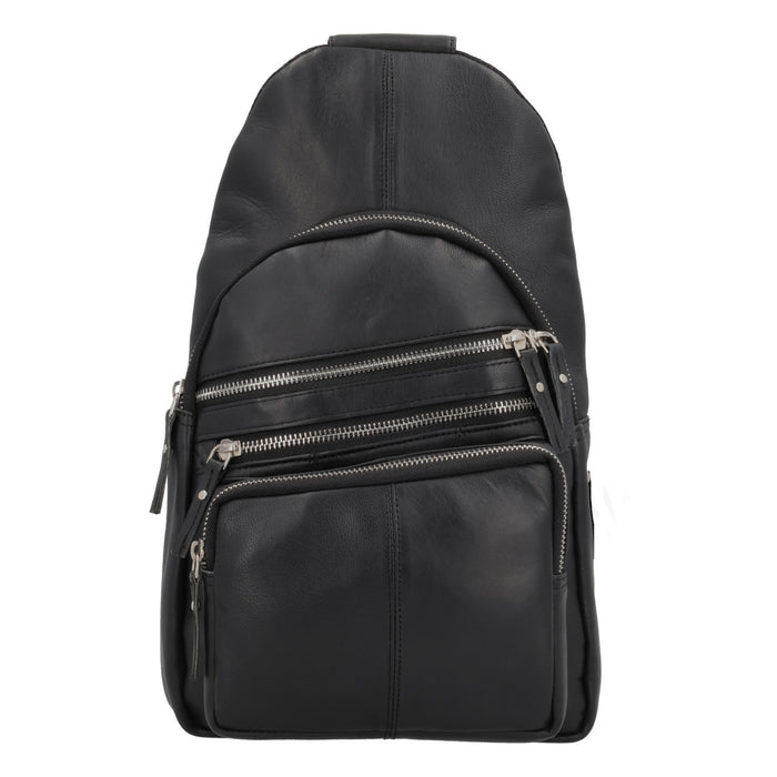 Concealed Carry Weston Lambskin Sling by DS Conceal - Universal Holster Backpack - Leather Pistol CCW Bag - Unisex Pistol Bag - Ambidextrous Holster Bags Lady Conceal Firearm Bags - Self Defense Bag for Gun