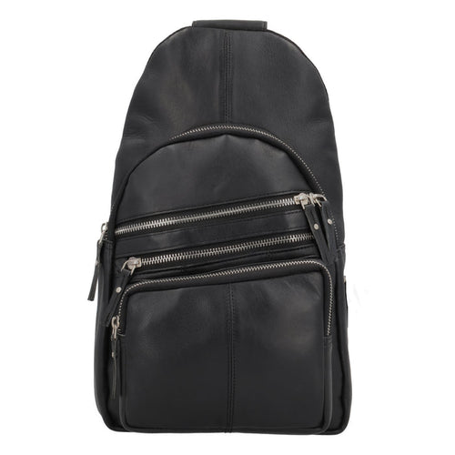 Concealed Carry Weston Lambskin Sling by DS Conceal - Universal Holster Backpack - Leather Pistol CCW Bag - Unisex Pistol Bag - Ambidextrous Holster Bags Lady Conceal Firearm Bags - Self Defense Bag for Gun