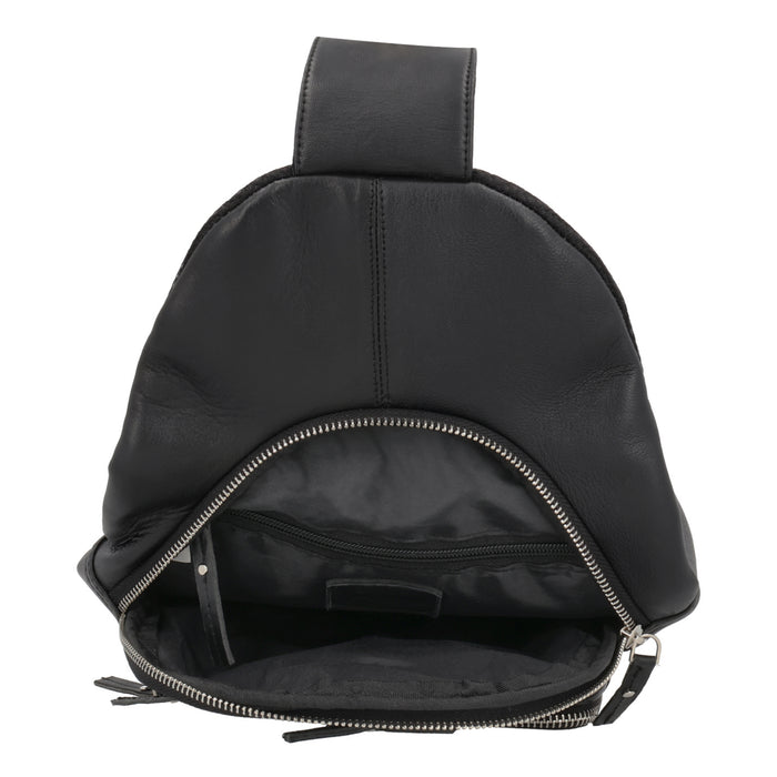 Concealed Carry Weston Lambskin Sling by DS Conceal - Universal Holster Backpack - Leather Pistol CCW Bag - Unisex Pistol Bag - Ambidextrous Holster Bags Lady Conceal Firearm Bags - Self Defense Bag for Gun