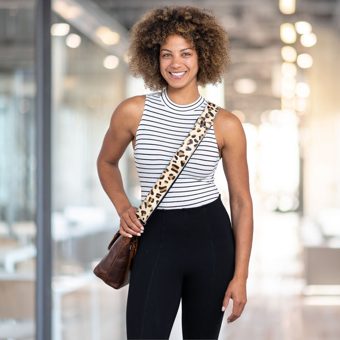 Genuine Cowhide Hair-on Crossbody Strap