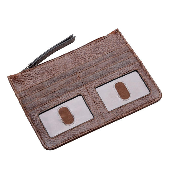 Katie Slim Wallet Mahogany