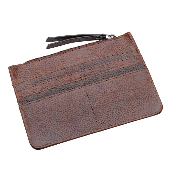 Katie Slim Wallet Mahogany