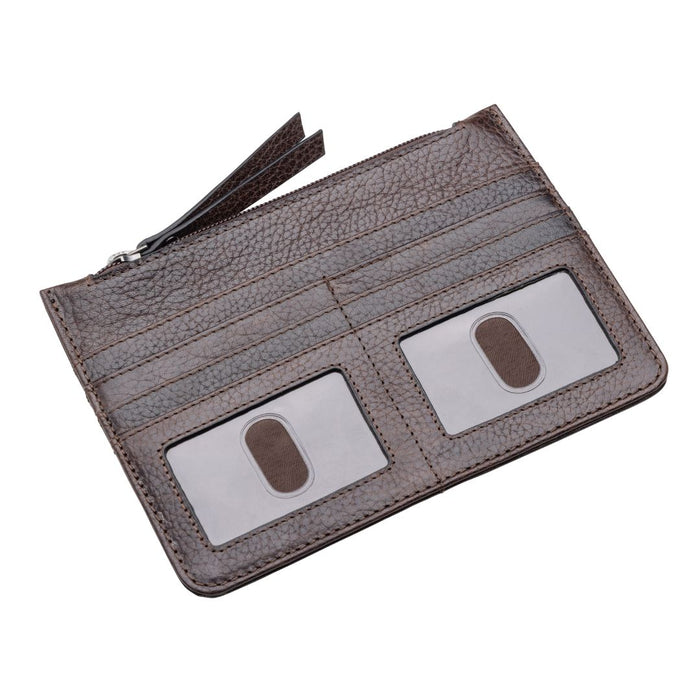 Katie Slim Wallet Mahogany