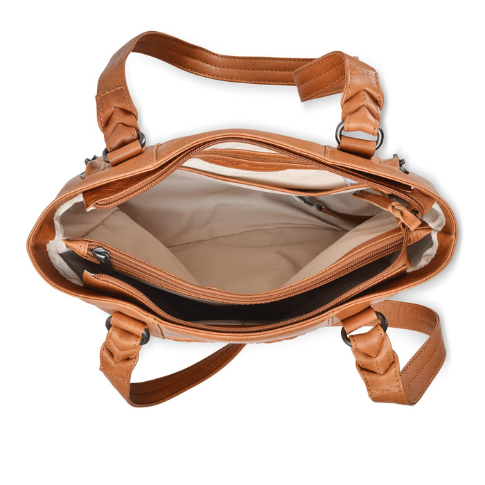 Concealed Carry Peyton Leather Tote for Women Lady Conceal -  YKK Locking & Universal Holster -  Designer Luxury Leather Carry Handbag -  carry Handbag for gun carry -  Unique Tote gun Handbag -  designer backpack purse -  designer purse sale -  designer purse sales -  womens designer purse sale -  Peyton Leather Tote -  designer lady purse concealed carry gun Handbag -   concealed carry Handbag for woman-  Easy Conceal Carry and Draw Purse -