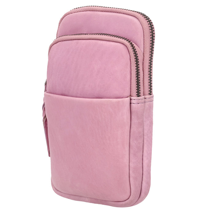 Shay Leather RFID Crossbody by Lady Conceal for Tasers and Pepper Spray - Bag for Self Defense - Women Pepper Spray _ Leather Conceal Bag - Tactical Accessories for Women