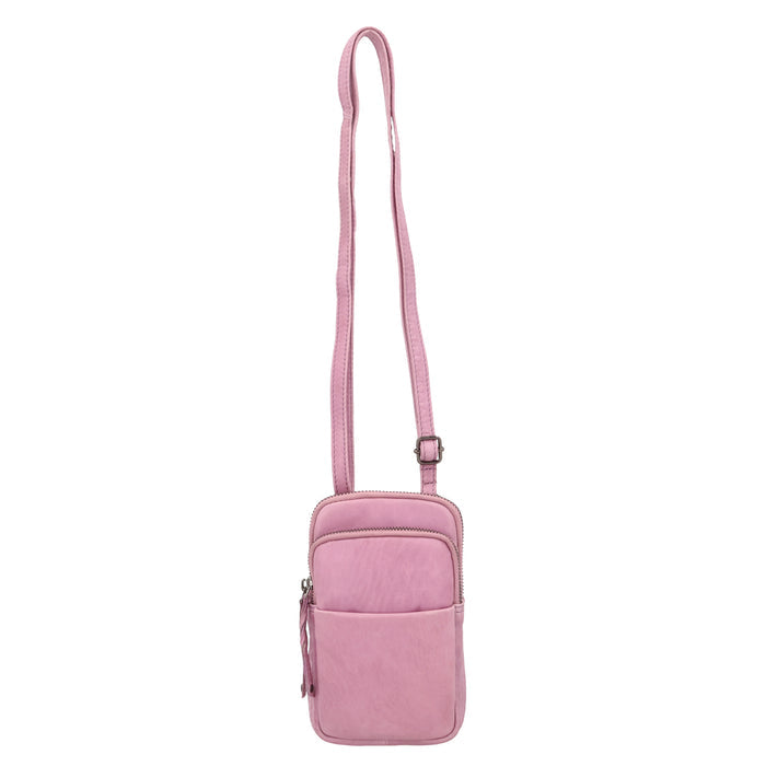 Shay Leather RFID Crossbody by Lady Conceal for Tasers and Pepper Spray - Bag for Self Defense - Women Pepper Spray _ Leather Conceal Bag - Tactical Accessories for Women