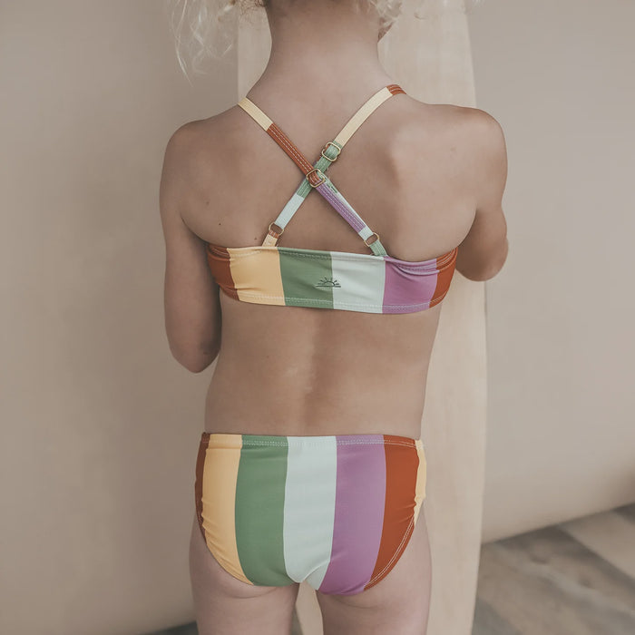 Salted Stories | Multi Stripe bikini multicolor
