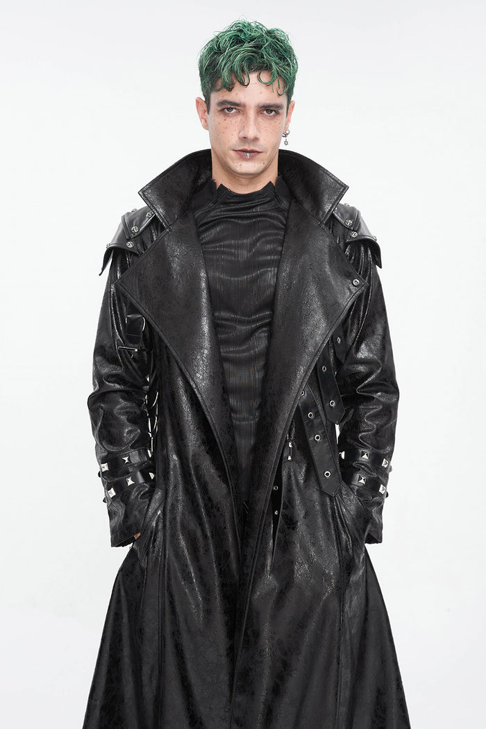 long black military gothic coat