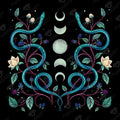 Diamond Painting Serpent Moon 25.6" x 25.6" (65cm x 65cm) / Square with 40 Colors including 5 Fairy Dust Diamonds / 68,121