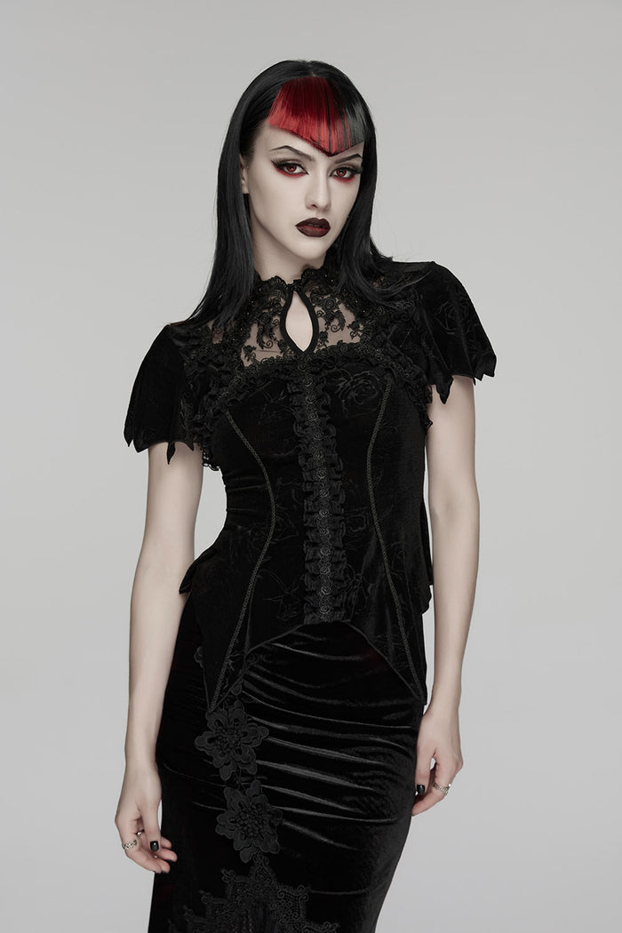 victorian chest keyhole cutout top