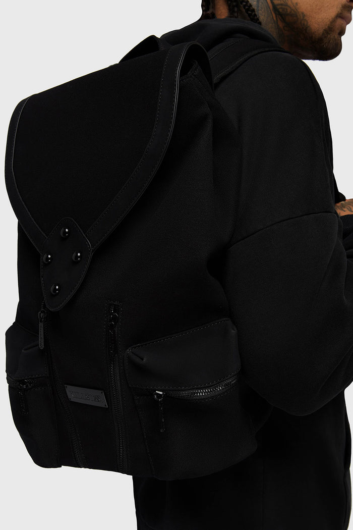 black studded punk backpack by killstar for men