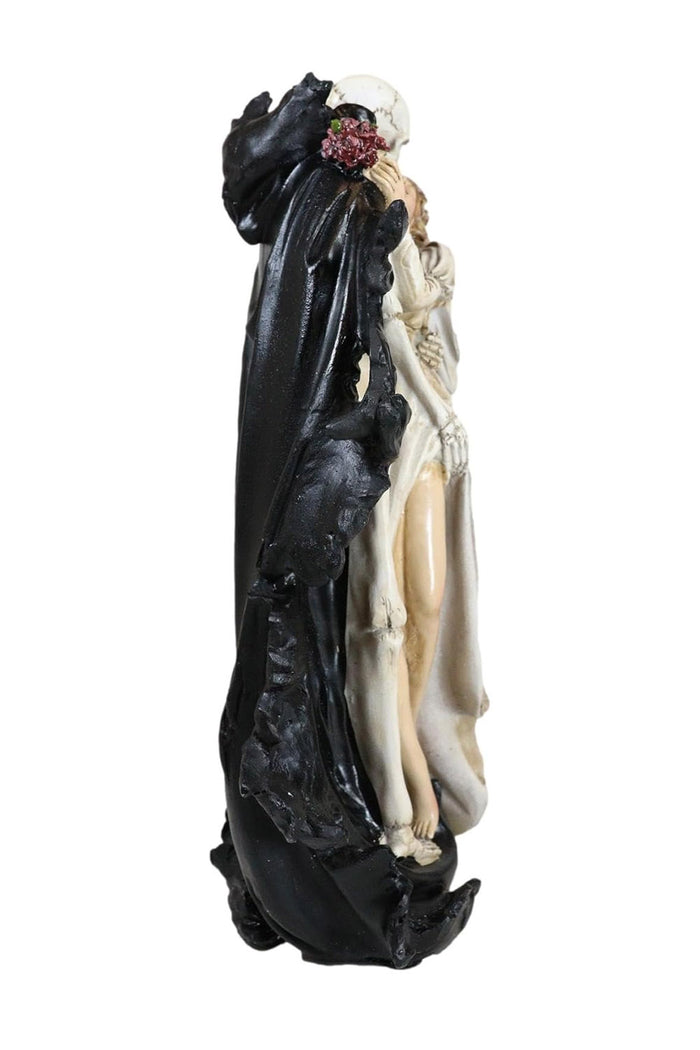 goth wedding skeleton statue