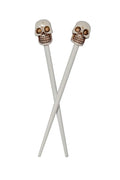 punk skull hair sticks