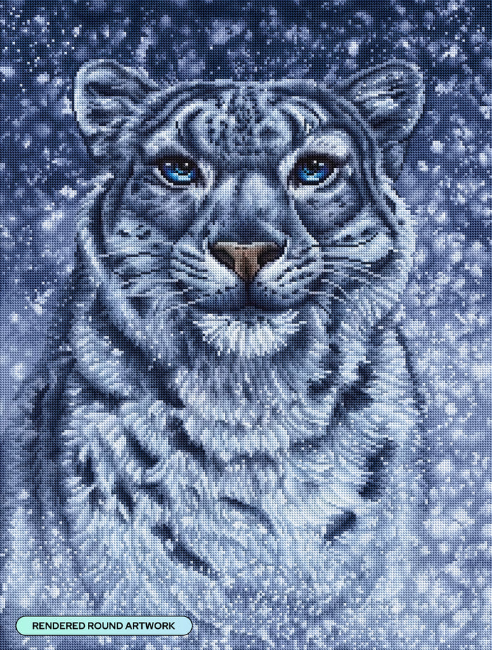 Diamond Painting Snow Queen 22" x 29" (55.8cm x 73.7cm / Round with 28 Colors including 2 ABs and 1 Fairy Dust Diamonds / 52,337