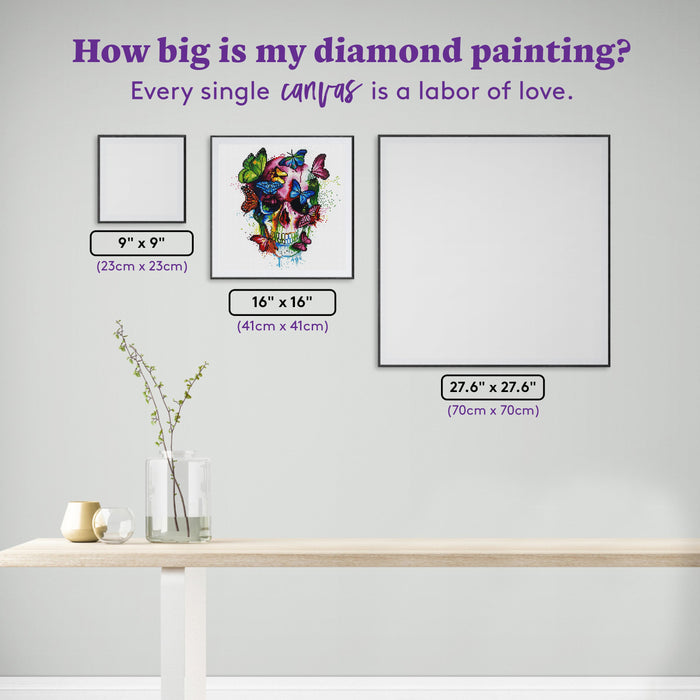 Diamond Painting Soul's Colors 16.1″ x 16.1″ (41cm x 41cm) / Round With 29 Colors Including 1 AB / 21,025