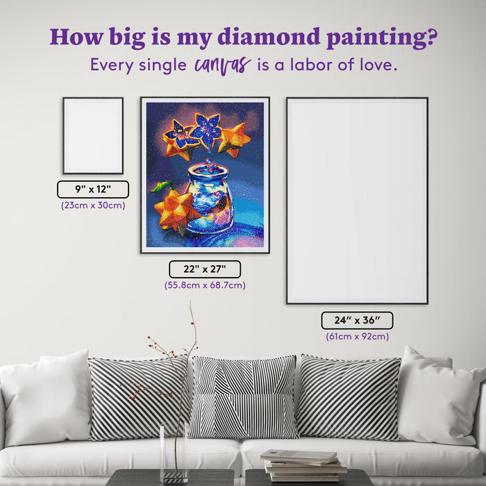 Diamond Painting Space Jam 22" x 27" (55.8cm x 68.7cm) / Square with 59 Colors including 4 ABs and 3 Fairy Dust Diamonds / 61,824