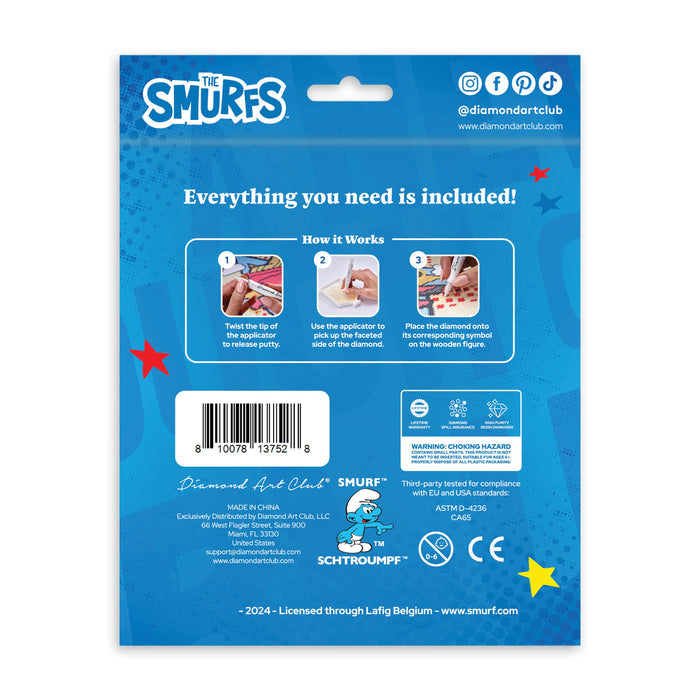 Diamond Painting Sparkle Pals™ - Brainy 5.8" x 3.1" (14.7 cm x 7.9cm) / Round with 3 Colors including 2 Fairy Dust Diamonds / 956