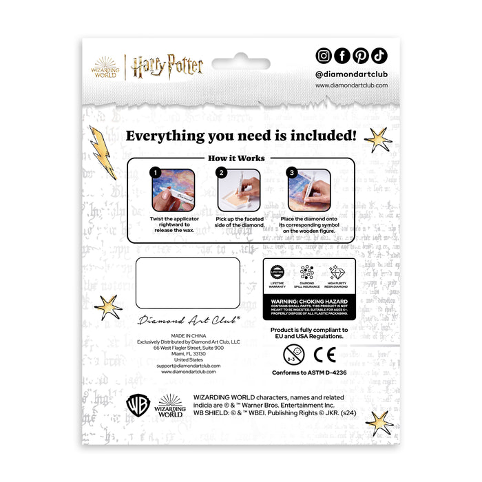 Diamond Painting Sparkle Pals™ - Luna 4.9" x 5.7" (12.5cm x 14.5cm) / Round with 10 Colors including 1 AB, 2 Fairy Dust Diamonds and 1 Iridescent Diamond / 1,392