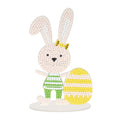Diamond Painting Sparkle Scenes - Easter Bunny 5.5" x 3.5" x 1.9" (14cm x 9cm x 5cm) / Round with 6 Colors Including 3 Fairy Dust Diamonds and 1 Special Diamond / 622