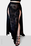 Spider Web Mesh M-Line Skirt