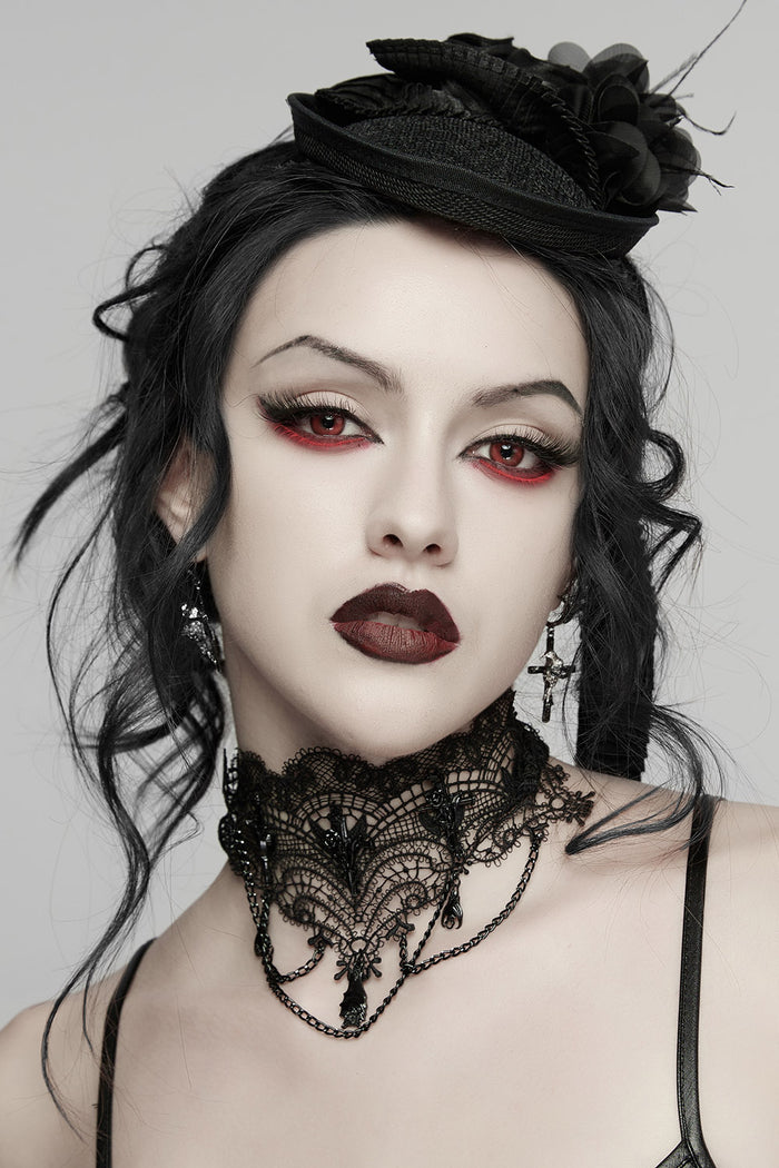gothic lace choker