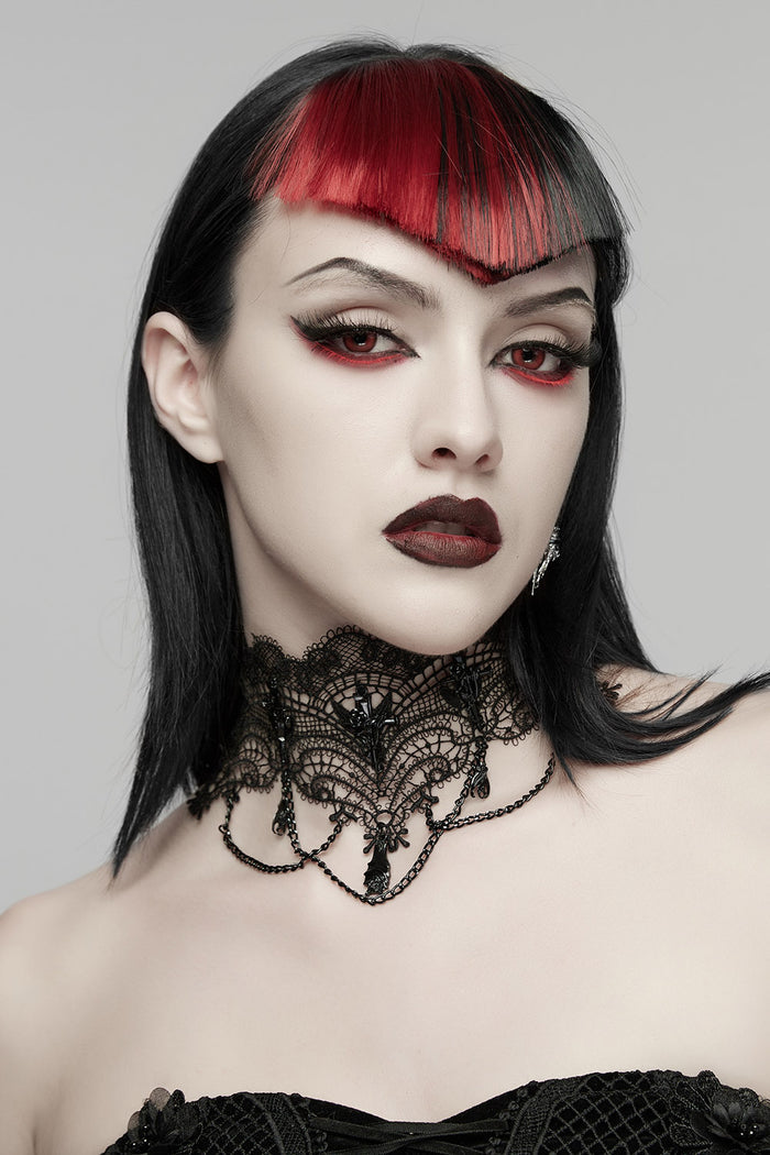 lace choker chains
