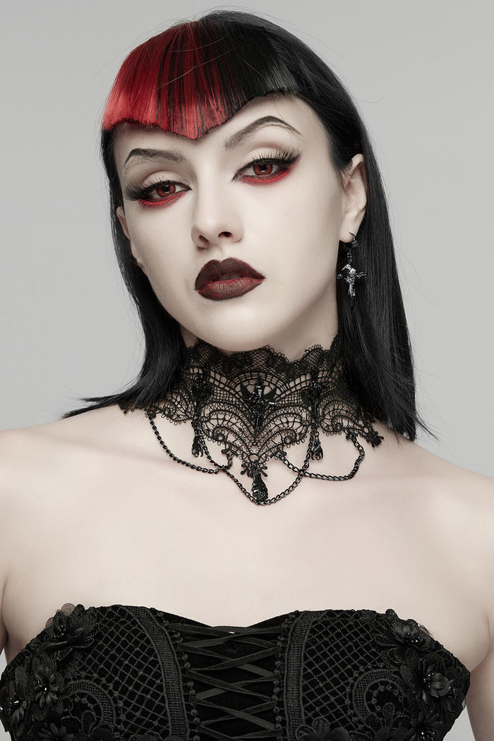 steampunk lace choker