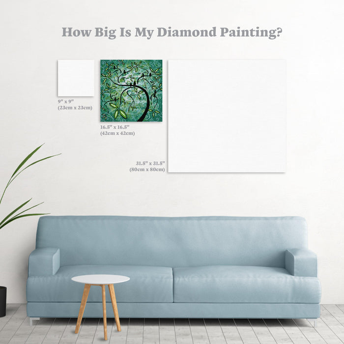 Diamond Painting Spring Shine 16.5" x 16.5″ (42cm x 42cm) / Square With 26 Colors Including 2 ABs