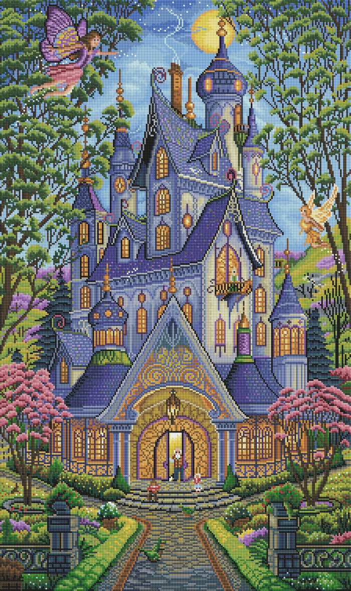 Diamond Painting Springtime Splendor 22" x 37" (55.8cm x 93.9cm) / Square with 60 Colors including 4 ABs / 84,448