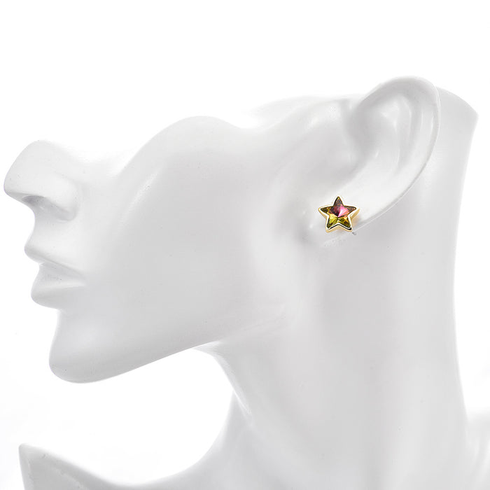 Stardust Dreams Pierced Earrings (Goldtone/Mystic Iridis)