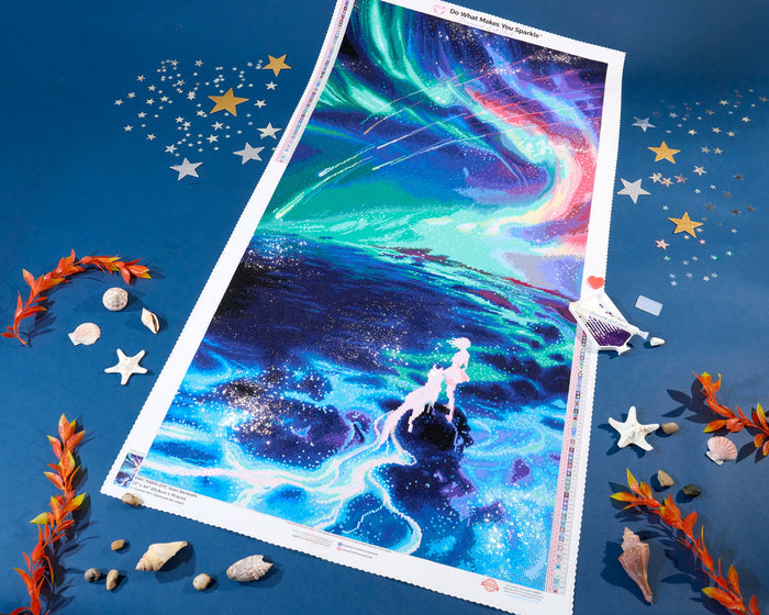 Diamond Painting Stars Beneath 22" x 44" (55.8cm x 111.5cm) / Square with 72 Colors including 3 ABs and 4 Fairy Dust Diamonds / 100,352
