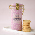 Strawberry and Clotted Cream Shortbreads in Tin