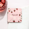 Strawberry Personalised Name Coaster | Add on
