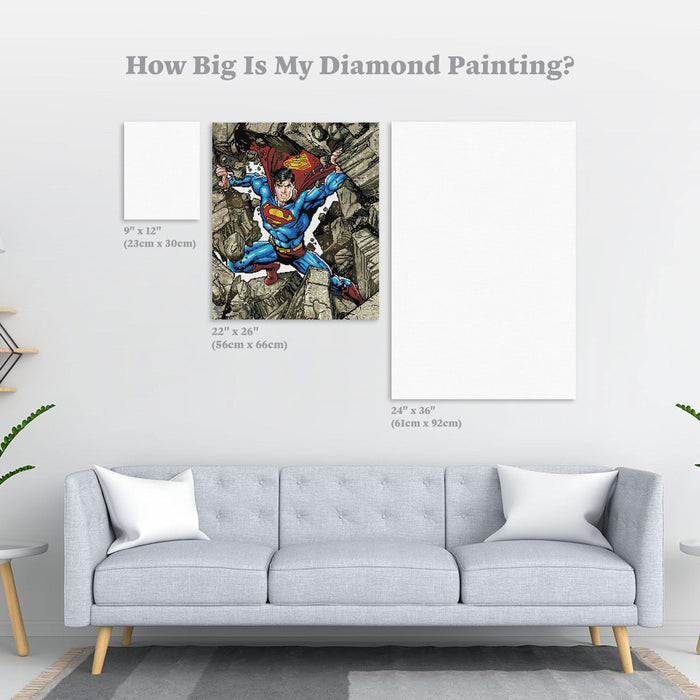 Diamond Painting Stronger Than You Think You Are 22" x 26" (56cm x 66cm) / Square With 31 Colors Including 3 ABs / 57,681