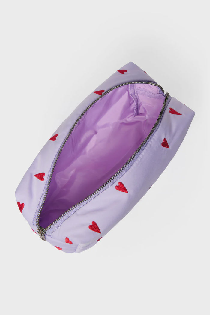 Studio Noos puffy pouch hart paars