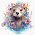 Diamond Painting Surge the Otter 22" x 22" (55.6cm x 55.6cm) / Round with 66 Colors including 3 ABs and 3 Fairy Dust Diamonds / 40,804
