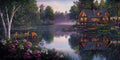 Diamond Painting Sweet Serenity 55.1" x 27.6" (139.8cm x 69.9cm) / Square With 62 Colors Including 2 ABs and 4 Fairy Dust Diamonds / 157,922