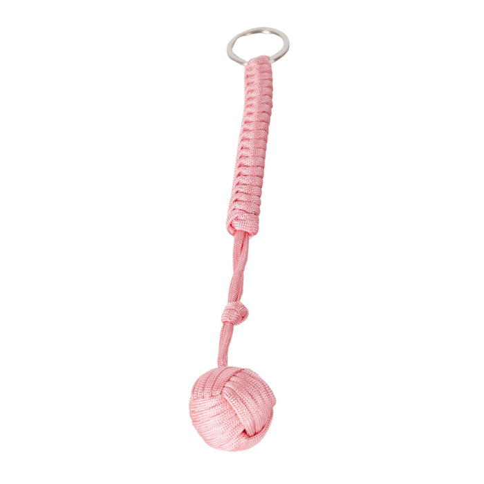 Tactical Paracord Monkey Fist Keychain for Self-Defense — Everyday Carry Personal Safety Keychain for Women