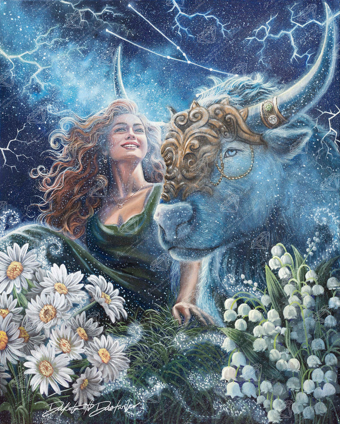 Diamond Painting Taurus - DD 25.6" x 31.9" (65cm x 81cm) / Square with 66 Colors including 3 ABs and 3 Fairy Dust Diamonds / 84,825