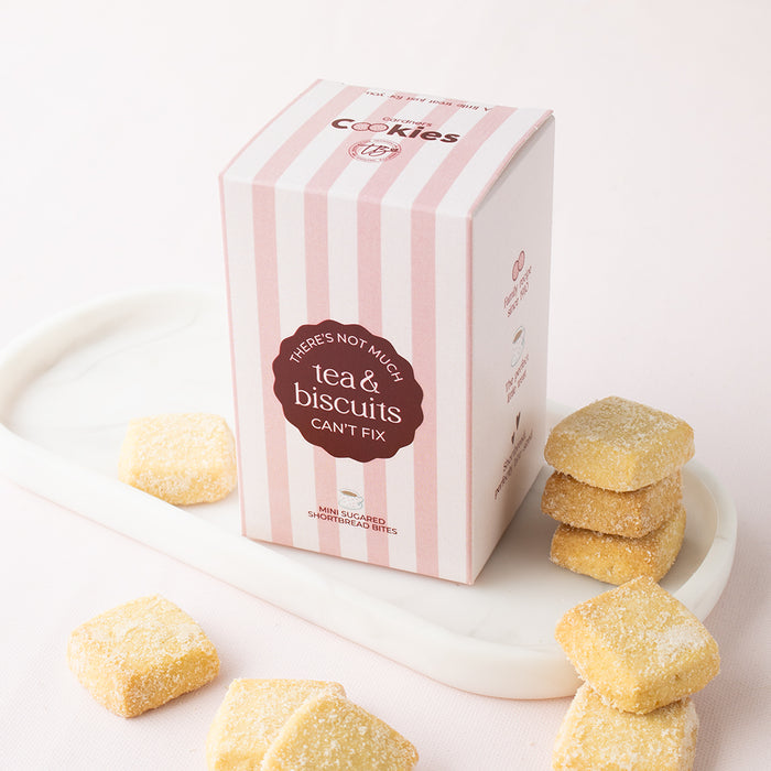 "Tea & Biscuits Solve Everything" Shortbread Bites | Add on