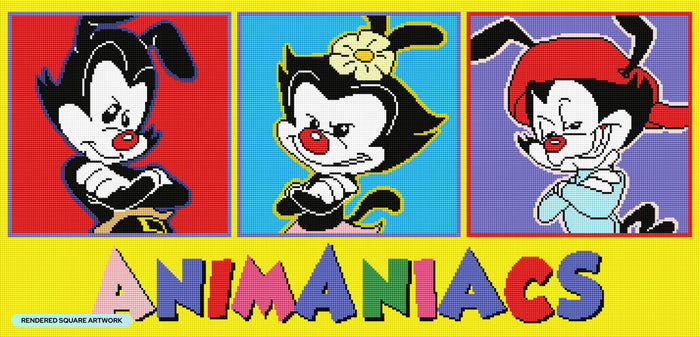 Diamond Painting The Animaniacs™ 35" x 17" (88.9cm x 42.8cm) / Square with 19 Colors including 4 ABs / 61,404