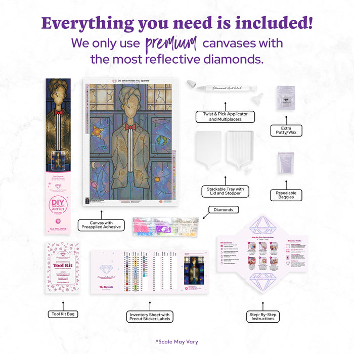 Diamond Painting The Eleventh 20" x 28″ (51cm x 71cm) / Round with 44 Colors including 2 ABs / 45,360